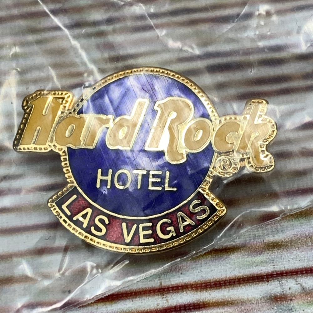 Hard Rock Hotel Las Vegas‎ Pin Purple Blue Gold Logo Collectible
